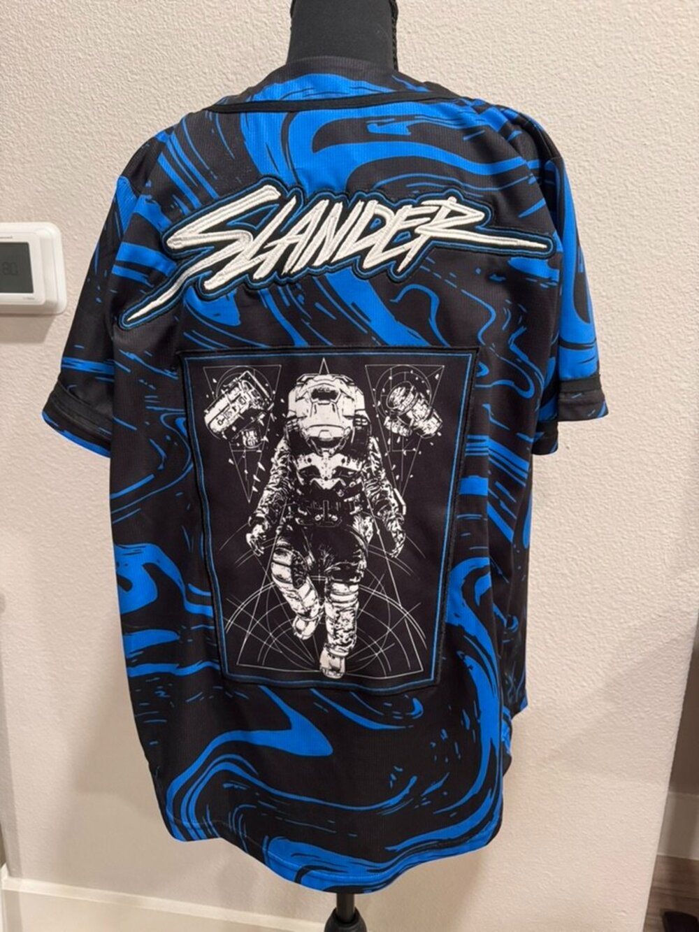 SLANDER Jersey Size Small Astronaut Blue Marble